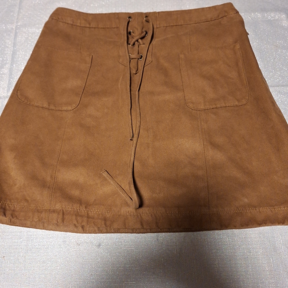 Hollister faux suede mini